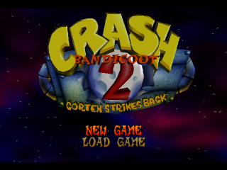 Crash Bandicoot 2 Cortex Strikes Back back cover for Playstation